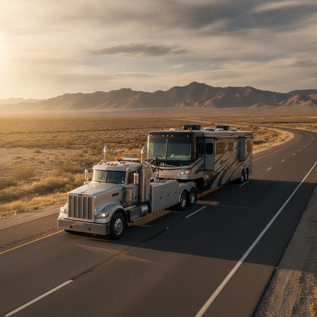 RV Towing - no people or no text
