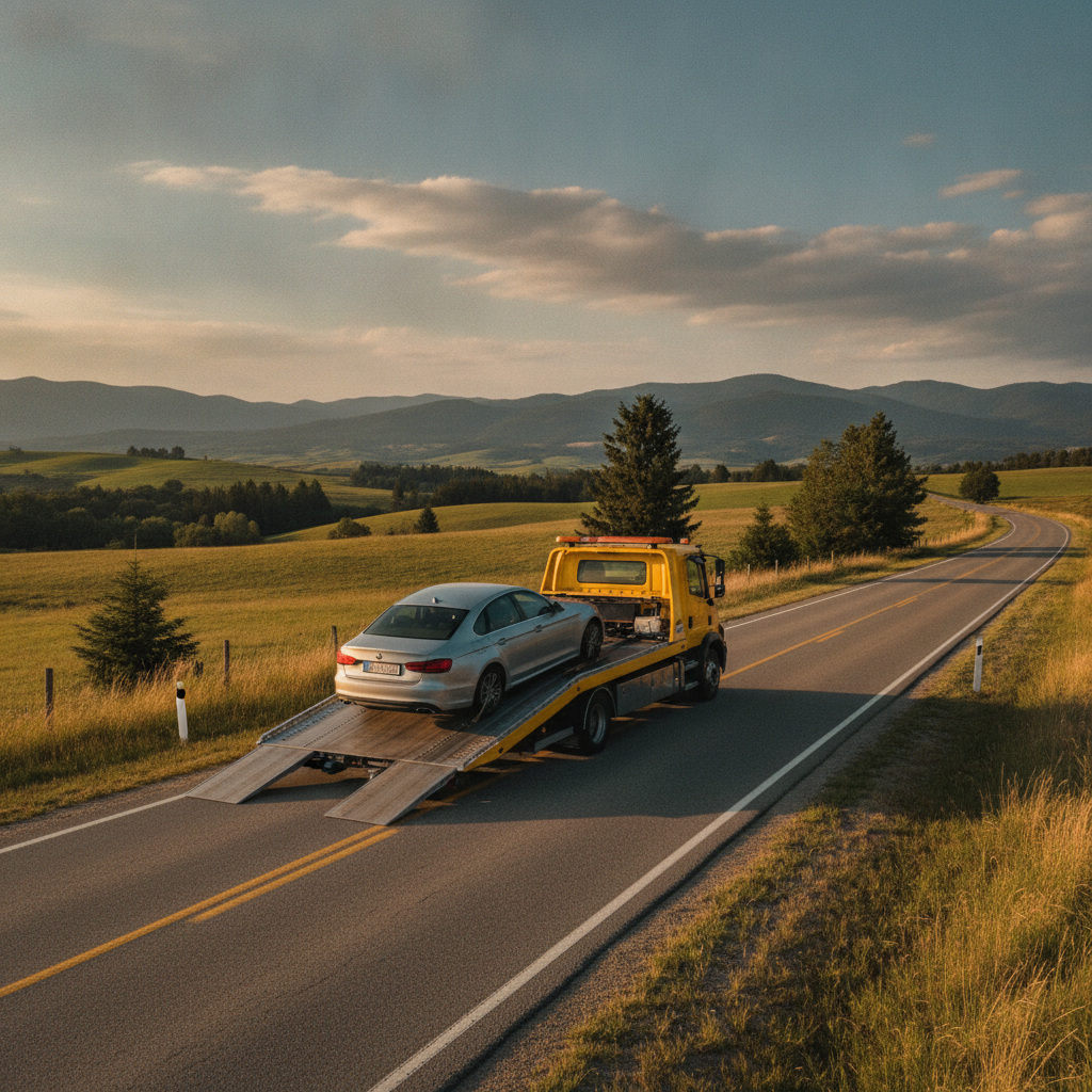 Flatbed Towing - no people or no text