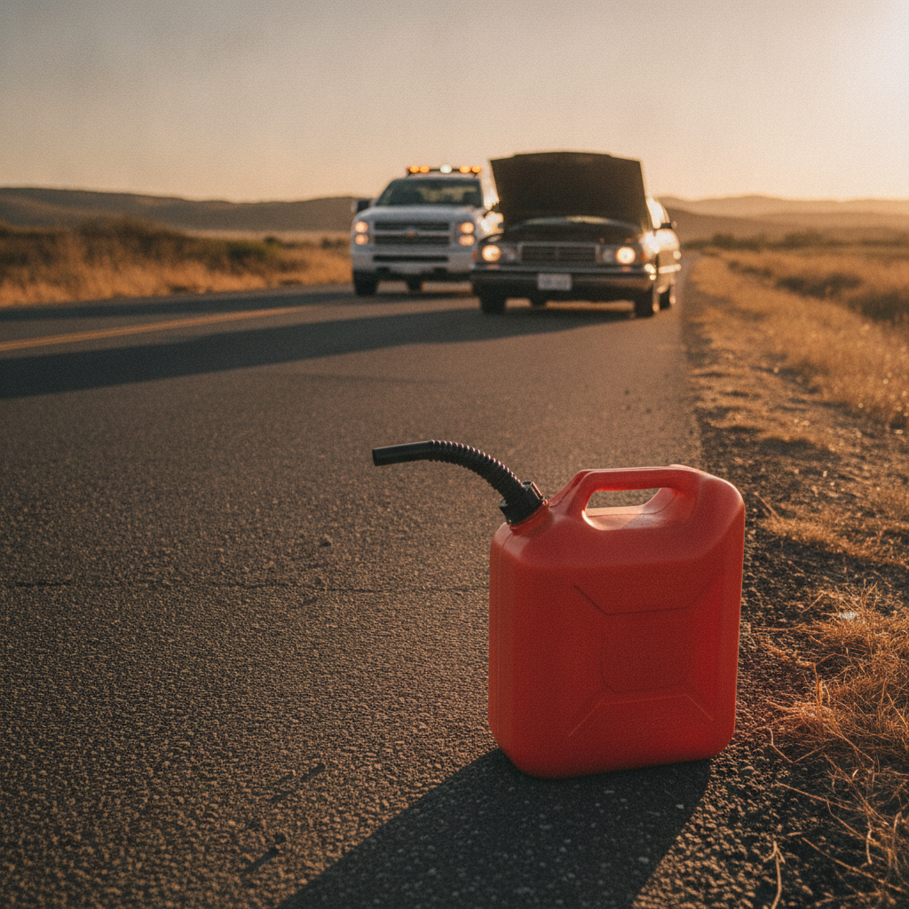 Fuel Delivery for roadside assistance - no people or no text